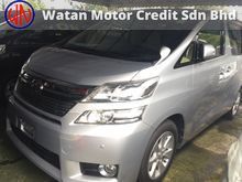 Toyota Vellfire 2.4 FACELIFT V-SPEC,2 POWER DRS,LUXURY INTERIOR,MEMORY SEAT,XENON LAMP,PARKTRONIC,ACTUAL YEAR MADE N CAN PROVE 12-UNREGISTER,FREE GIFT