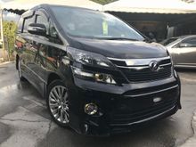 2013 Toyota Vellfire 2.4 GOLDENEYE SUNROOF UNREG 1 YEAR WARRANTY