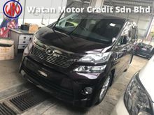 TOYOTA VELLFIRE 2.4 Z LATEST FACELIFT, 7 SEATERS, 2 POWER DRS, BODYKIT, PARKING CAMERA, XENON LAMP, PARKTRONIC,12-UNREG,KL AP,FREE 1 YEAR WARRANTY