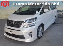 MERDEKA SALES SAVE UP TO 90K 2012 Toyota Vellfire 2.4 ZG
