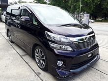 2013 Toyota Vellfire 3.5 ZG TRD Full Spec Incl GST Unreg