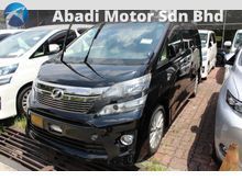 2012 Toyota Vellfire 2.4 Z (A) UNREG -- PRICE ARE INCLUSIVE OF GST