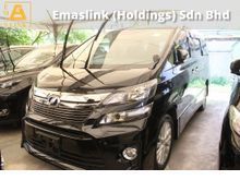 2012 Toyota Vellfire 2.4 Z Spec UNREG LOCAL AP (PRICE INCL GST)