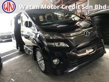 TOYOTA VELLFIRE 2.4 Z LATEST FACELIFT, 7 SEATERS, SUNROOF, 2 POWER DRS, PARKING CAMERA, XENON LAMP, PARKTRONIC,12-UNREG,KL AP,FREE 1 YEAR WARRANTY