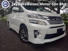 2013 Toyota Vellfire 2.4 Z RAYA SALES PROMO GOLDEN EYE WHITE UNREG