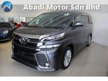 2015 Toyota Vellfire 2.5 Z (A) EDITION GREY - UNREG -- PRICE ARE INCLUSIVE OF GST