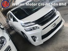 TOYOTA VELLFIRE 2.4 Z LATEST FACELIFT, 2 POWER DRS, MODELLISTA GRILL, BODYKIT, PARKING CAMERA, PARKTRONIC,12-UNREG,KL AP,FREE 1 YEAR WARRANTY