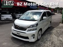 Toyota Vellfire 2.4 Z SUNROOF UNREG 2014