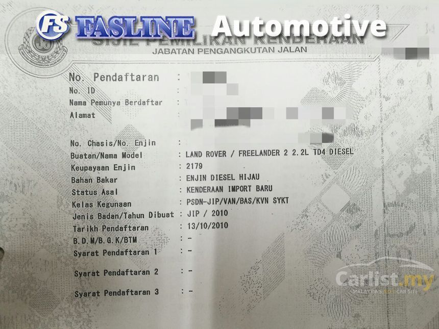 Land Rover Freelander 2 2010 Td4 Hse 2 2 In Selangor