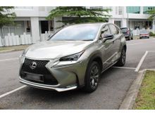 2015 Lexus NX200t 2.0 F Sport (A) **FULL SPEC** -- EASY SELL --