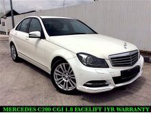 2013 Mercedes-Benz C200 CGI 1.8 Avantgarde Local CC Model