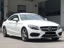 2016 MERCEDES-BENZ C200CGi COUPE (A) C205 LOCAL ORIGINAL AMG HIGH SPEC7 G-TRONIC + BY LOWE MOTORS.MILEAGE 9K KM