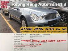 (ACTUAL YR MADE 2OO4)(GST INCLU)(1 OWNER)(REG 2OO9)(LOW MILEAGE)(TIP TOP)(KL CHERAS AREA) MERCEDES BENZ W211 E200K E200 KOMPRESSOR 1.8