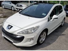 PEUGEOT 308 TURBO (A) PANARAMIC ROOF - 1ST LADY OWNER - NICE NUMBER WXX 3308 - ONLY 53K KM ONLY - 2010