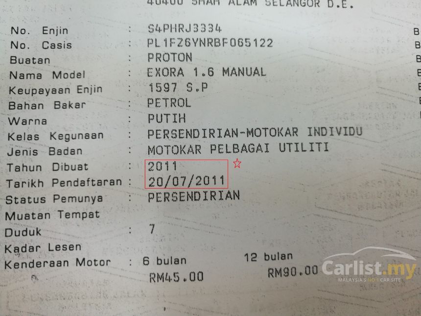 Proton Exora 2011 CPS B-Line 1.6 in Selangor Manual MPV White for RM ...