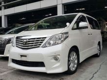 2011 Toyota Alphard 2.4 Sports Package,sunroof and moonroof,18 speakers theatre surround system