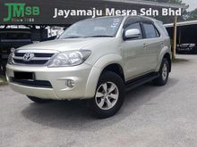 2007 Toyota Fortuner 2.7 V (A), 1 OWNER, LOW KM, LEATHER, NO OFF ROAD, HIGH LOAN, CAR KING CHEW
