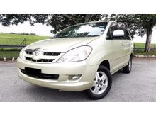 2006 Toyota Innova 2.0 G MPV Tip Top Condition Blacklist Ccris Can Loan