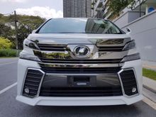 2015 Toyota Vellfire 2.5 Zg ,pilot seats,memory seats,precrash,actual unit,local kl ap, trusted dealer,f.o.c 1 yrs warranty