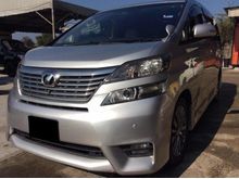 TOYOTA VELLFIRE 2.4 (A) 2 POWER DOOR , SUNROOF 2013 * LOW MILEAGE * ENGINE SMOOTH * SUSPENSION NICE * GEARBOX GOOD * PLEASE CALL US NOW *