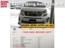 (ACTUAL YR MADE 2O12)(FACELIFT)(FULL SPEC)(GST INCLU)(1 OWNER)(LOW MILE)(REG 2O15)(LIKE NEW)(KL CHERAS AREA)(MANY CHOICES) TOYOTA VELLFIRE 3.5 ZG MPV