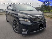 TOYOTA VELLFIRE 2.4 (A) Z Platinum MPV / 2POWER DOOR / POWER BOOT / REVERSE CAMERA / 7 SEATER