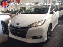 Toyota Wish 1.8 FACELIFT SPORT VERSION,PADDLE SHIFT,REVERSE CAMERA,XENON LAMP,SPORT BODYKIT N RIM,ACTUAL YEAR CAN PROVE 14-UNREGISTER,FREE WARRANTY