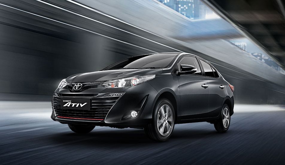 มิติตัวถังของ Toyota Yaris Ativ