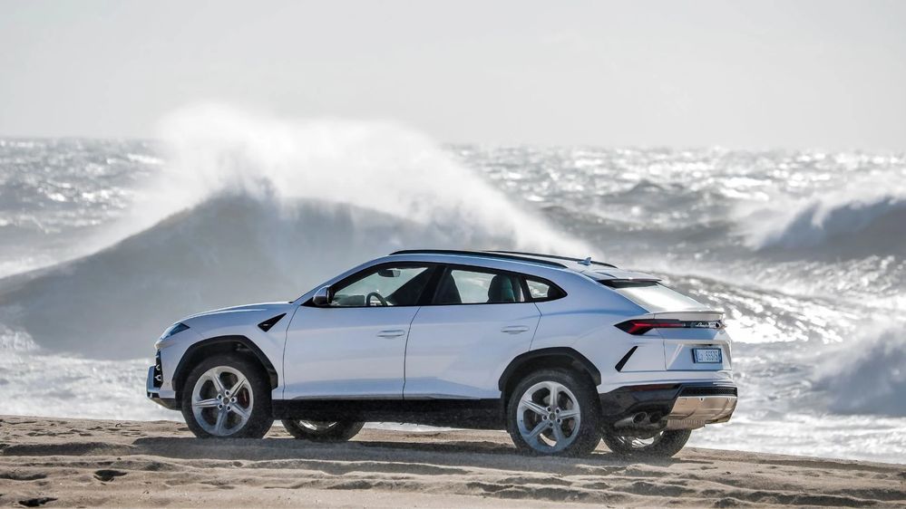 มิติตัวถังของ Lamborghini Urus