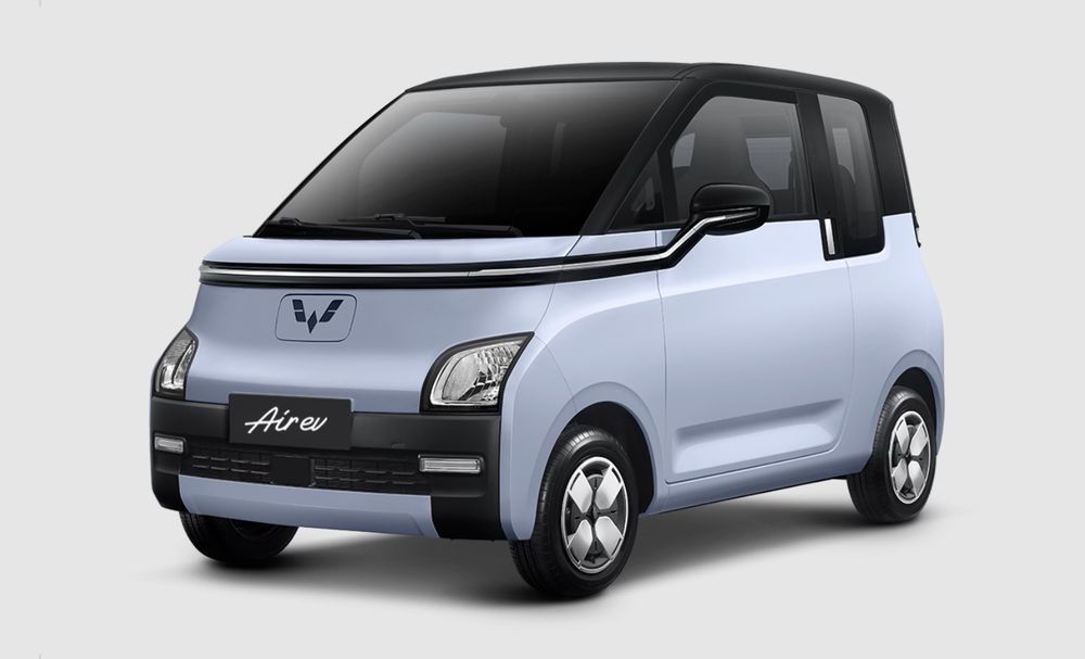 wiling air ev ด้านข้าง สีฟ้า