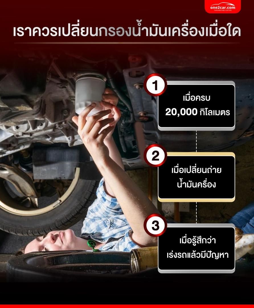 กรองน้ำมันเครื่องควรเปลี่ยนตอนไหน