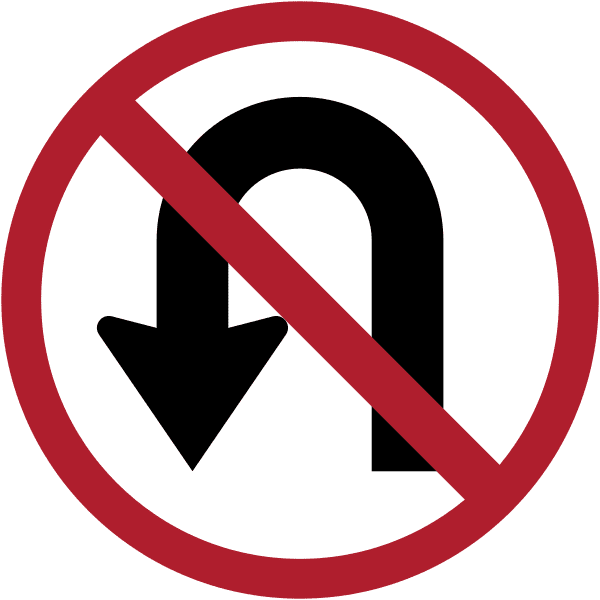 ห้ามกลับรถไปทางซ้าย