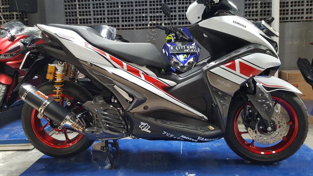 27 Modifikasi  Simple  Yamaha Aerox 